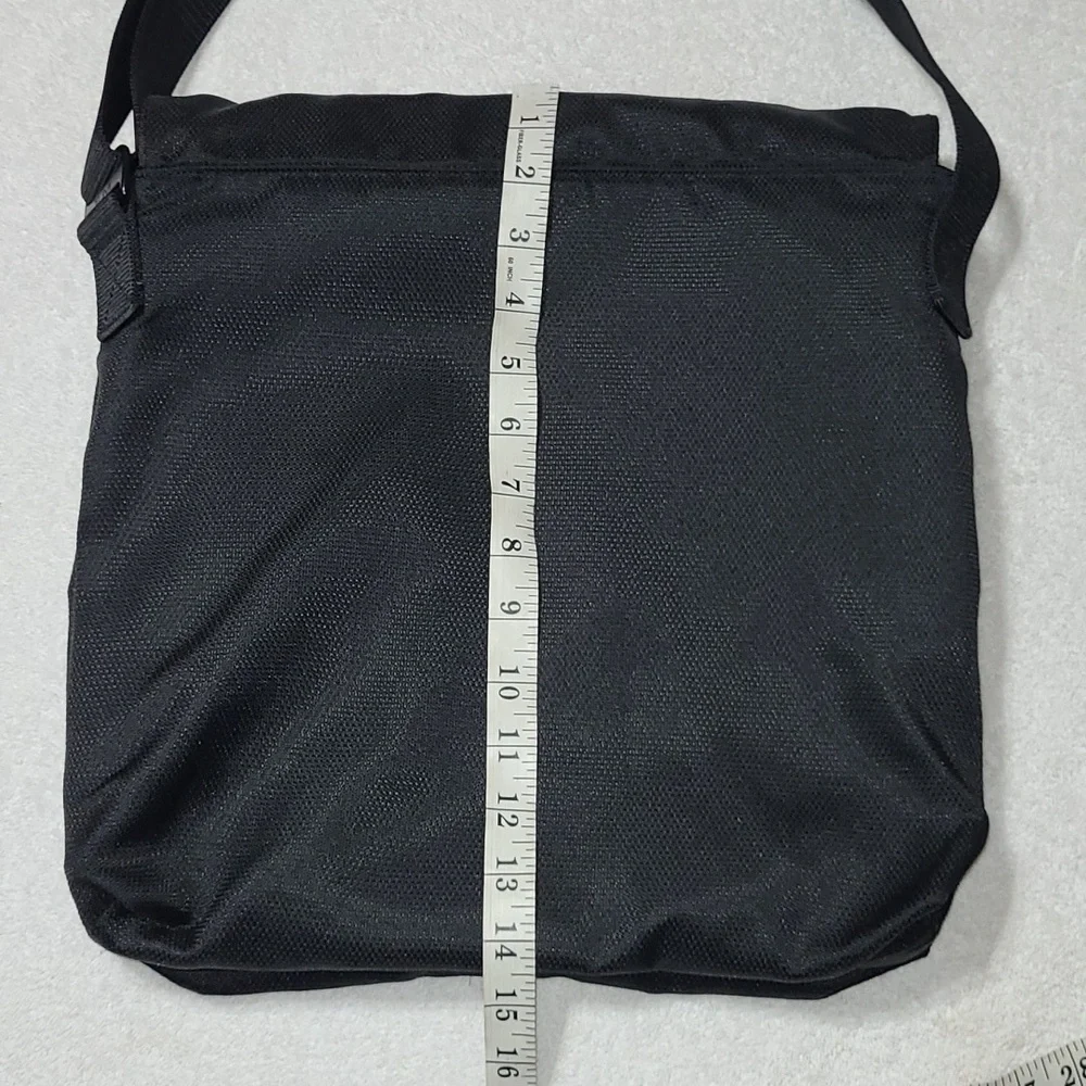 TUMI Alpha Flap Body Bag Black In Canvas Material